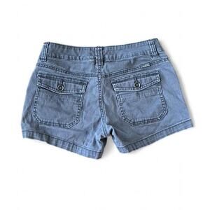 Vintage Union Bay Gray Denim Low-Rise Cargo Micro-Mini Shorts – Size 1